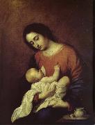 Francisco de Zurbaran The Virgin Mary and Christ USA oil painting artist